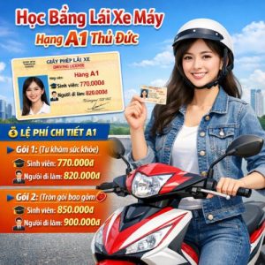 Học Bằng Lái Xe Máy Hạng A1 Thủ Đức