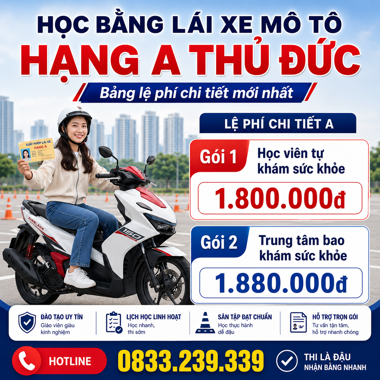 Trung Tâm Dạy Lái Xe Thủ Đức 32 Học bằng lái xe mô tô hạng a thủ đức