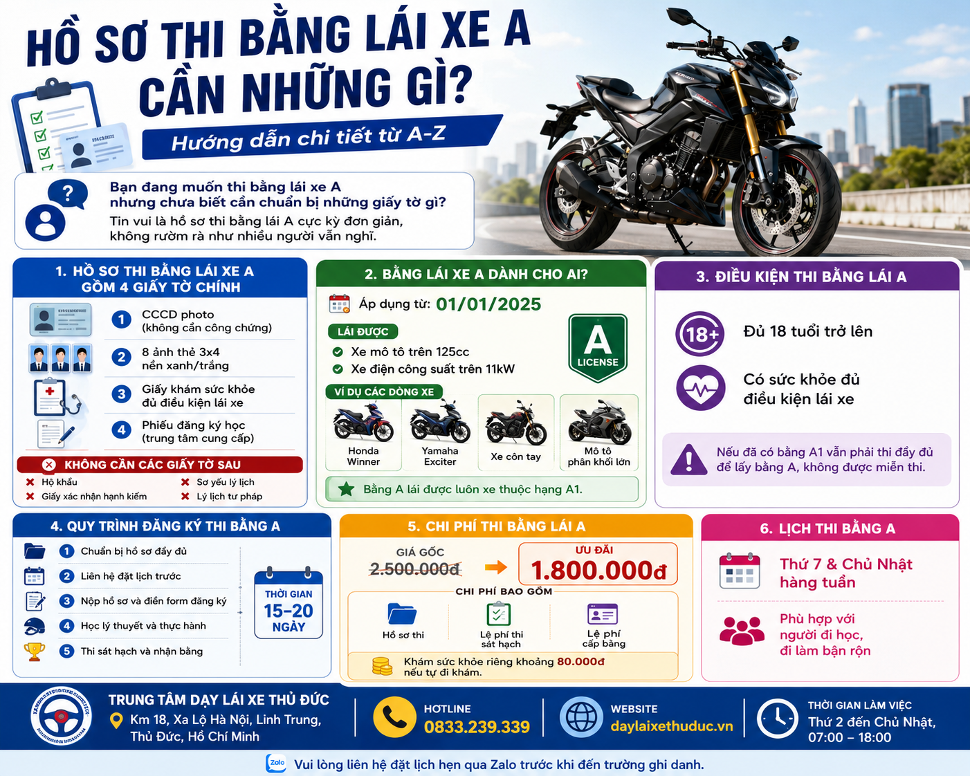Hồ Sơ Thi Bằng Lái Xe A Cần Những Gì? Hướng Dẫn Chi Tiết Từ A-Z 1 Hồ Sơ Thi Bằng Lái Xe A Cần Những Gì