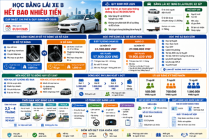 Học Bằng Lái Xe B Hết Bao Nhiêu Tiền