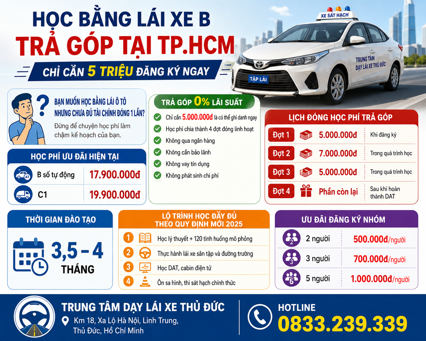Học Bằng Lái Xe B Trả Góp Tại Tp Hồ Chí Minh Không Lãi Suất 1 Học Bằng Lái Xe B Trả Góp Tại TP.HCM