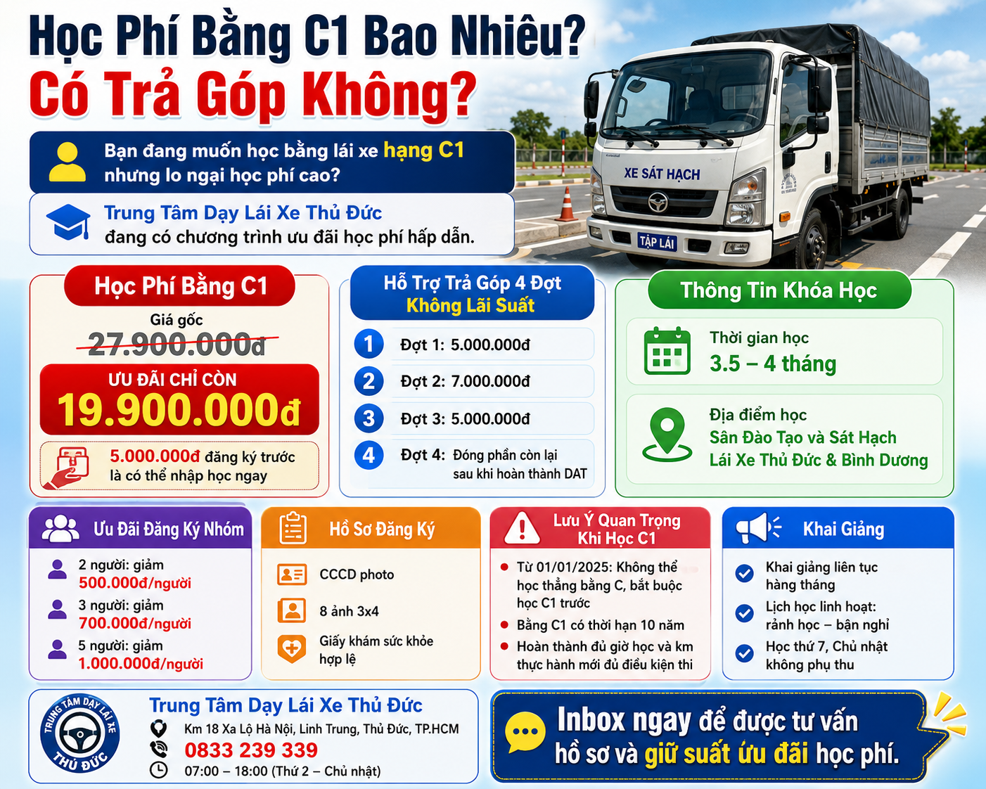 Bằng Lái Xe C1 Chạy Được Xe Gì Theo Luật Mới 2025 3 Học Phí Bằng C1 Bao Nhiêu