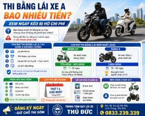 Thi Bằng Lái Xe A Bao Nhiêu Tiền
