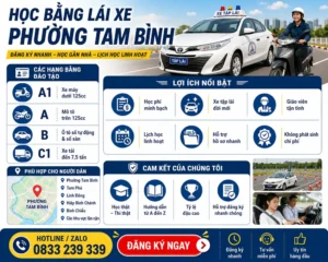 Đăng Ký Học Bằng Lái Xe Phường Tam Bình