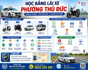 Đăng Ký Học Bằng Lái Xe Phường Thủ Đức