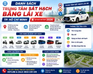 Danh Sách Trung Tâm Sát Hạch Bằng Lái Xe TP Hồ Chí Minh
